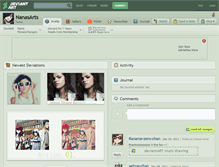 Tablet Screenshot of nanasarts.deviantart.com