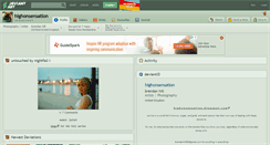Desktop Screenshot of highonsensation.deviantart.com