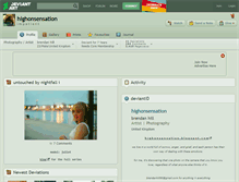 Tablet Screenshot of highonsensation.deviantart.com