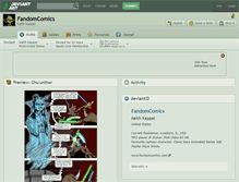 Tablet Screenshot of fandomcomics.deviantart.com