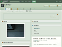 Tablet Screenshot of battlecake.deviantart.com