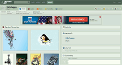Desktop Screenshot of 24hrhappy.deviantart.com
