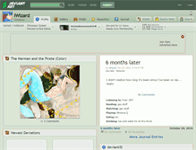Tablet Screenshot of iwizard.deviantart.com