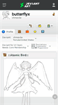 Mobile Screenshot of butterflyx.deviantart.com