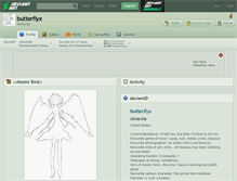 Tablet Screenshot of butterflyx.deviantart.com