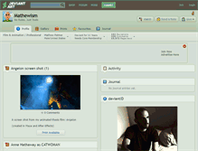 Tablet Screenshot of mathewism.deviantart.com