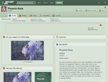 Tablet Screenshot of phoenix-roze.deviantart.com