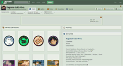 Desktop Screenshot of kagome-yuki-niwa.deviantart.com