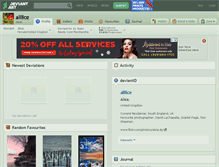 Tablet Screenshot of alllice.deviantart.com