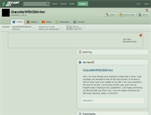 Tablet Screenshot of gracemewithoblivion.deviantart.com