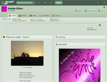 Tablet Screenshot of makaia-kitten.deviantart.com