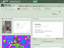 Tablet Screenshot of kiki-wulf.deviantart.com