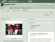 Tablet Screenshot of hamburgers-for-bill.deviantart.com
