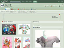 Tablet Screenshot of dust4148.deviantart.com