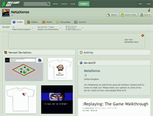 Tablet Screenshot of metalxenos.deviantart.com