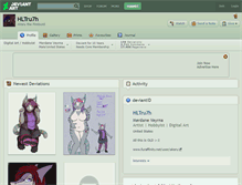 Tablet Screenshot of hltru7h.deviantart.com