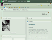 Tablet Screenshot of blossombelly.deviantart.com