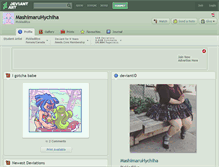 Tablet Screenshot of mashimaruhychiha.deviantart.com