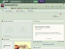 Tablet Screenshot of missholleyshiftwell.deviantart.com