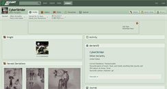 Desktop Screenshot of cyberstrider.deviantart.com