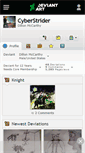 Mobile Screenshot of cyberstrider.deviantart.com