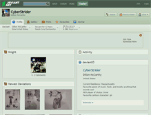 Tablet Screenshot of cyberstrider.deviantart.com