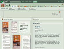 Tablet Screenshot of pia2010.deviantart.com