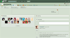 Desktop Screenshot of greenteadrop.deviantart.com