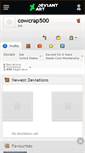 Mobile Screenshot of cowcrap500.deviantart.com