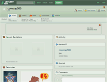 Tablet Screenshot of cowcrap500.deviantart.com