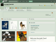 Tablet Screenshot of kurojaki-fanclub.deviantart.com