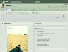 Tablet Screenshot of capricon1.deviantart.com