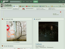 Tablet Screenshot of evashoots.deviantart.com