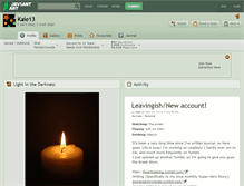 Tablet Screenshot of kaie13.deviantart.com