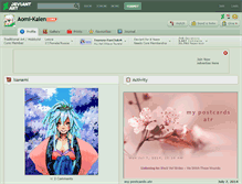 Tablet Screenshot of aomi-kaien.deviantart.com