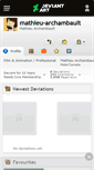 Mobile Screenshot of mathieu-archambault.deviantart.com