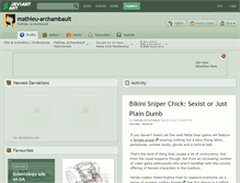 Tablet Screenshot of mathieu-archambault.deviantart.com