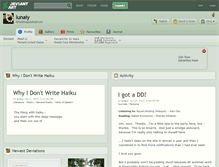 Tablet Screenshot of lunaiy.deviantart.com