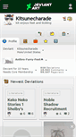 Mobile Screenshot of kitsunecharade.deviantart.com