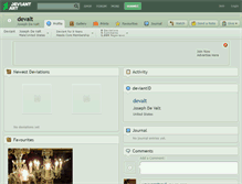 Tablet Screenshot of devalt.deviantart.com