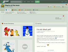 Tablet Screenshot of pikachu-of-the-moon.deviantart.com