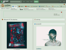 Tablet Screenshot of lexileus.deviantart.com