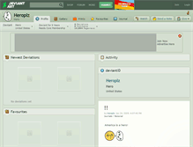 Tablet Screenshot of heroplz.deviantart.com