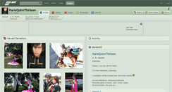Desktop Screenshot of harlequinnthirteen.deviantart.com