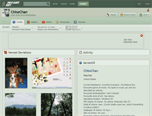 Tablet Screenshot of chisechan.deviantart.com