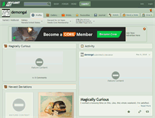 Tablet Screenshot of demongal.deviantart.com