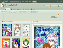 Tablet Screenshot of divineanglicmelody.deviantart.com