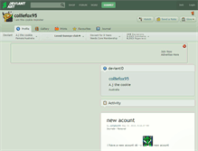 Tablet Screenshot of colliefox95.deviantart.com