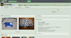 Desktop Screenshot of error-on-page.deviantart.com