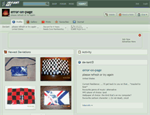 Tablet Screenshot of error-on-page.deviantart.com